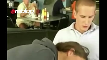 NO SHAME Waitress Interrupts Restaurant Public Sucky-sucky