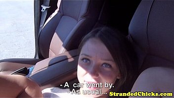 Hitching fledgling gets both fuckholes fucked