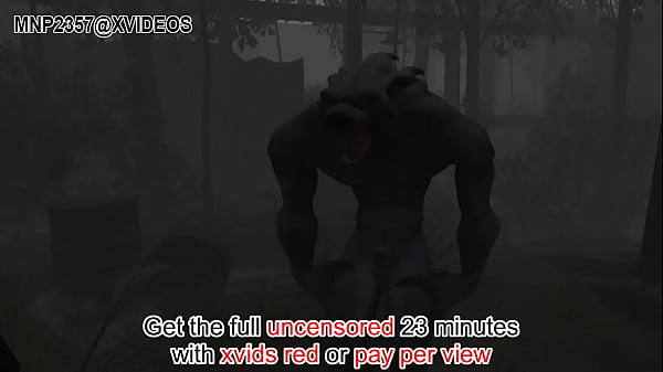 3D Werewolf and has rough romp with chained biotch
