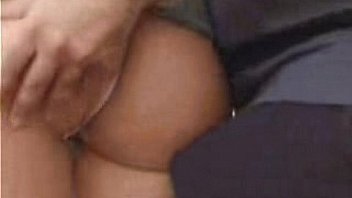 Groped jeans miniskirt