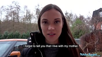 Public Agent Alyssa Reece fucked by big pink cigar in her bedroom with mum nearby