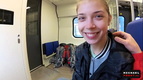 Real Public Dt in the Train | POV Oral CreamPie by MihaNika69 and MichaelFrost