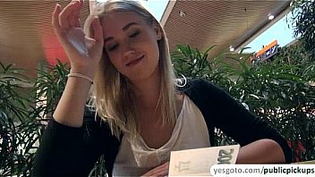 Supah beautiful blonde hotty gets paid for public bareness and fuck-a-thon